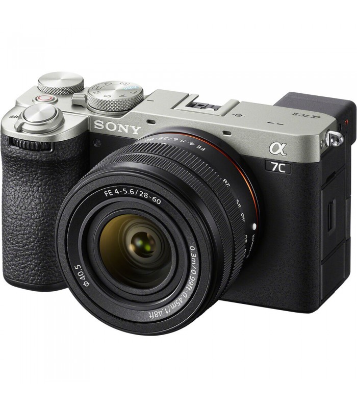 دوربین بدون آینه سونی a7C II همراه با لنز FE 28-60mm f/4-5.6 - رنگ نقره‌ای