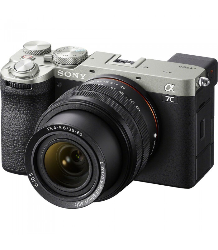 دوربین بدون آینه سونی a7C II همراه با لنز FE 28-60mm f/4-5.6 - رنگ نقره‌ای