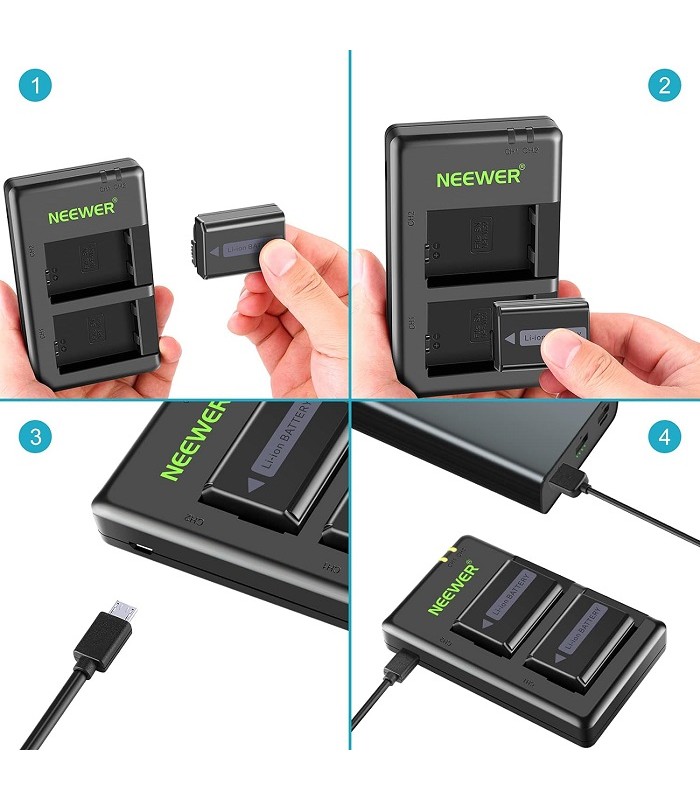 شارژر دوبل باتری Neewer مدل NP-FW50