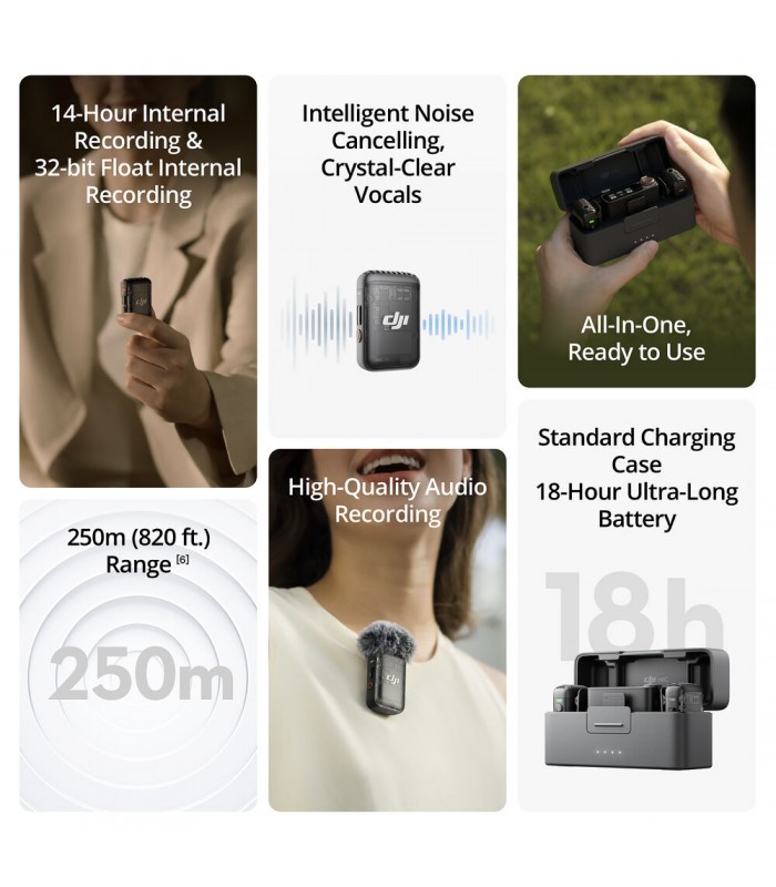 کیت میکروفون بی سیم دی‌جی‌آی مدل DJI Mic 2