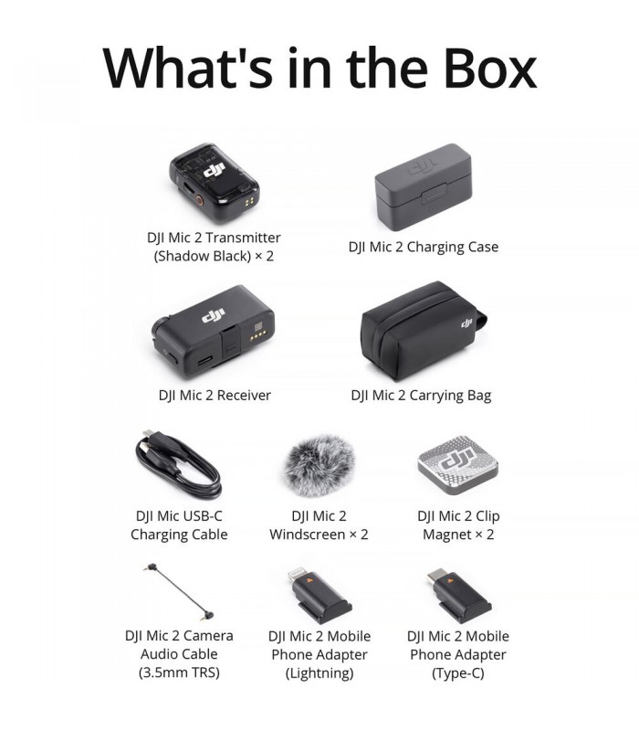 کیت میکروفون بی سیم دی‌جی‌آی مدل DJI Mic 2