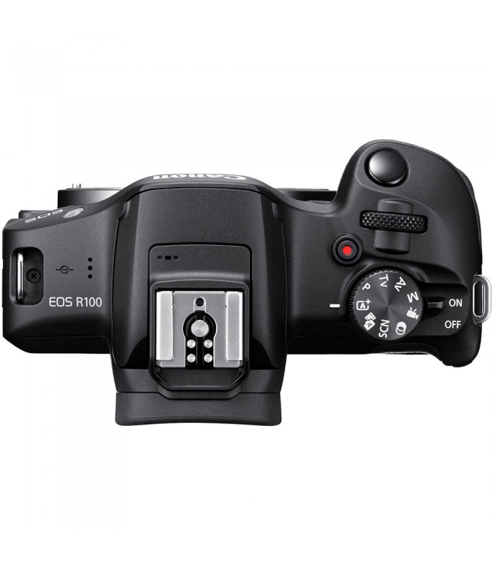 دوربین دیجیتال بدون آینه کانن مدل EOS R100 همراه با لنز ۴۵-۱۸ میلی‌متری
