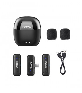 میکروفون بی سیم بویا مدل BY-WM3T2-U2 - USB Type-C همراه با کیس شارژ