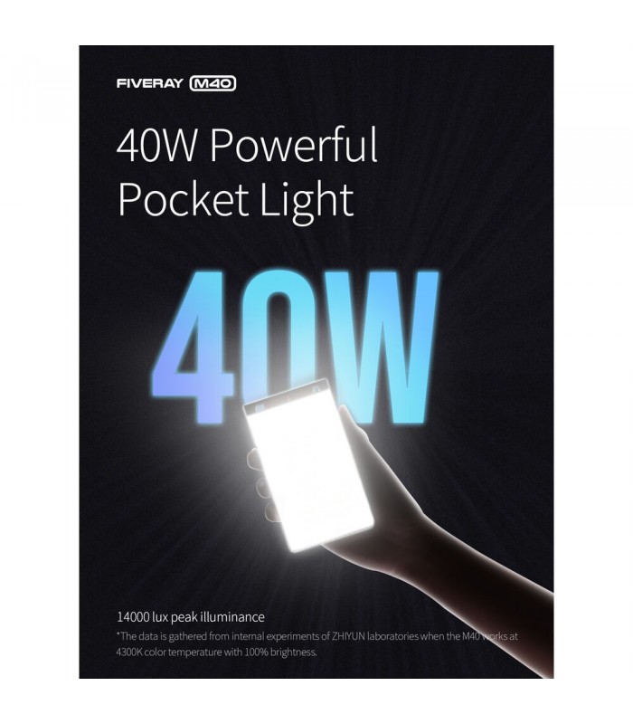 نور LED ژیون-تک مدل Zhiyun FIVERAY M40