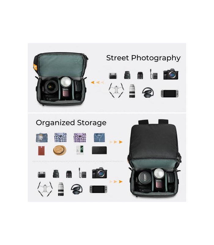کوله‌ پشتی کی اند اف مدل K&F 13-129Camera Bag Backpack