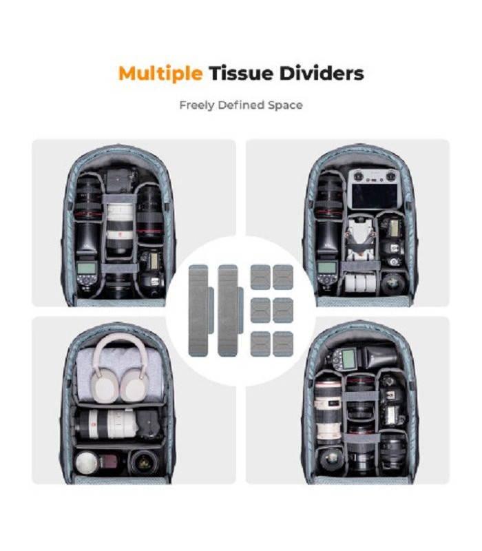 کوله پشتی کی اند اف مدل K&F 30L V2–KF13-160