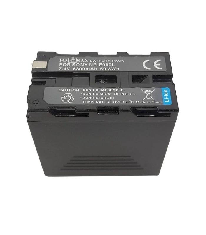 باتری قابل شارژ دوربین فیلم برداری فوتومکس مدل FotoMax F980L 6800mAh