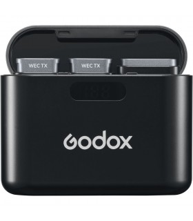 میکروفون بی‌سیم دو‌کاناله گودکس مدلGodox WEC 2-Person Wireless Microphone System for Cameras and Mobile Devices (2.4 GHz)