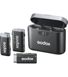 میکروفون بی‌سیم دو‌کاناله گودکس مدلGodox WEC 2-Person Wireless Microphone System for Cameras and Mobile Devices (2.4 GHz)