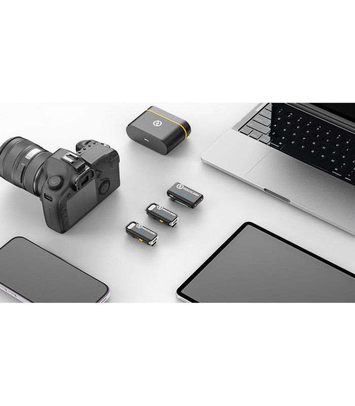 میکروفون یقه‌ای هالی‌لند مدل Hollyland LARK M1 Duo | رنگ مشکی