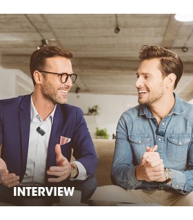 میکروفون یقه‌ای هالی‌لند مدل Hollyland LARK M1 Duo | رنگ مشکی