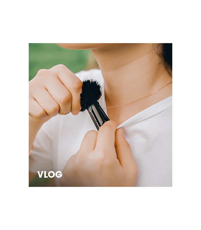 میکروفون یقه‌ای هالی‌لند مدل Hollyland LARK M1 Duo | رنگ مشکی