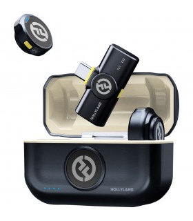 میکروفون یقه‌ای هالی‌لند مدل Hollyland LARK M2 DUO USB-C Connector | رنگ مشکی