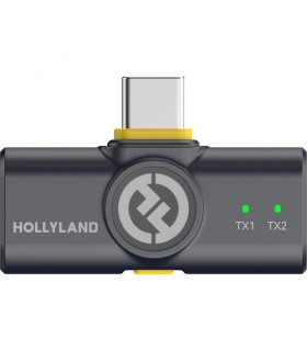 میکروفون یقه‌ای هالی‌لند مدل Hollyland LARK M2 DUO USB-C Connector | رنگ مشکی