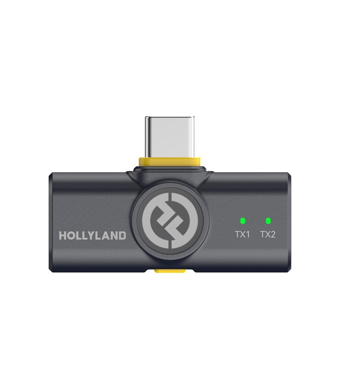 میکروفون یقه‌ای هالی‌لند مدل Hollyland LARK M2 DUO USB-C Connector | رنگ مشکی