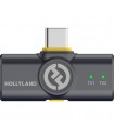 میکروفون یقه‌ای هالی‌لند مدل Hollyland LARK M2 DUO USB-C Connector | رنگ مشکی