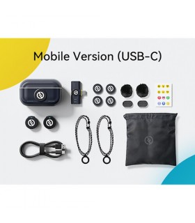 میکروفون یقه‌ای هالی‌لند مدل Hollyland LARK M2 DUO USB-C Connector | رنگ مشکی