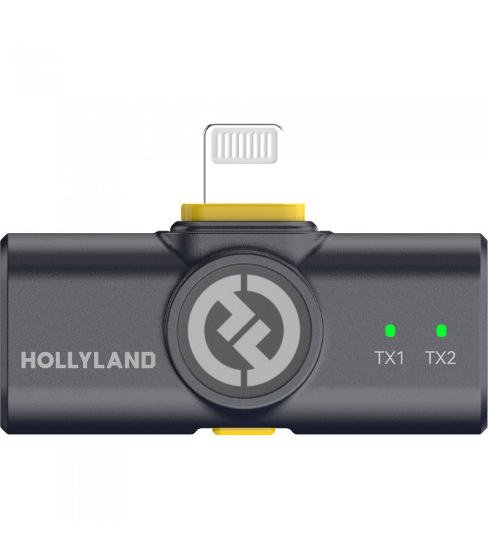 میکروفون یقه‌ای هالی‌لند مدل Hollyland LARK M2 DUO Lightning Connector | رنگ مشکی