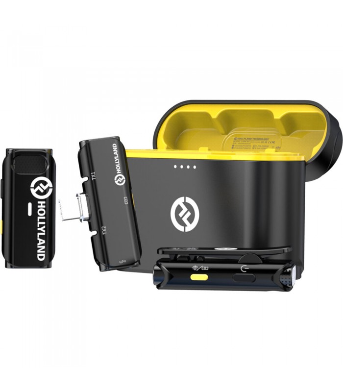 میکروفون یقه‌ای هالی‌لند مدل Hollyland LARK C1 DUO with USB-C Connector