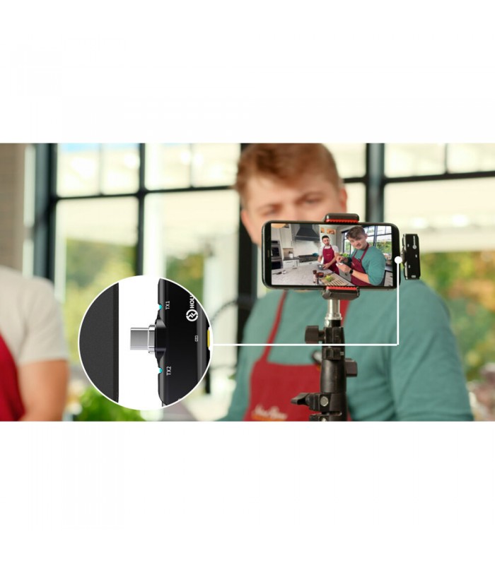 میکروفون یقه‌ای هالی‌لند مدل Hollyland LARK C1 DUO with USB-C Connector