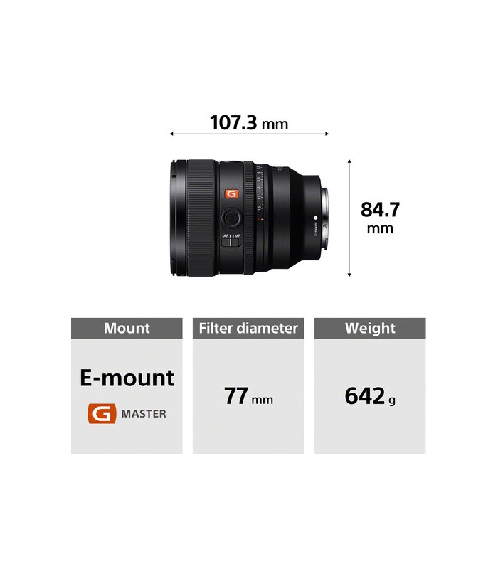 لنز سونی مدل Sony FE 85mm f/1.4 GM II Lens