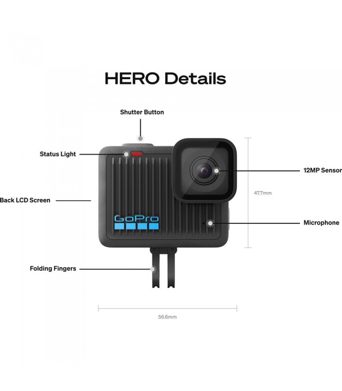 دوربین ورزشی گوپرو هیرو مدل GoPro HERO Compact Action Camera