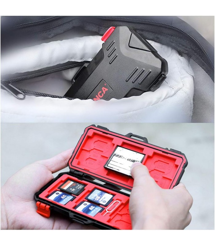 کیف کارت حافظه و لوازم جانبی لینکا مدل LYNCA KH15