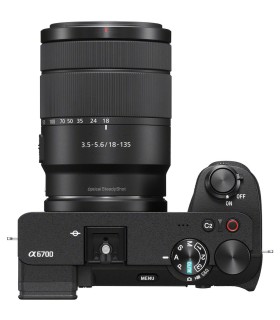 دوربین بدون آینه سونی مدل Sony a6700 همراه با لنز ۱۸-۱۳۵ میلی‌متری