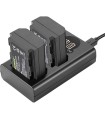 شارژر دوبل باتری نیور به همراه دو باتری Neewer Dual Charger with NP-FZ100 Batteries