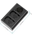 شارژر دوبل باتری نیور به همراه دو باتری Neewer Dual Charger with NP-FZ100 Batteries