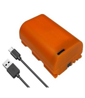 باتری دوربین کانن سولمیت مدل Soulmate LP-E6N 2400mAh به همراه کابل Type-C