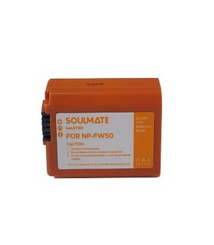 باتری دوربین سونی سولمیت مدل Soulmate NP-FW50 1080mAh به همراه کابل Type-C