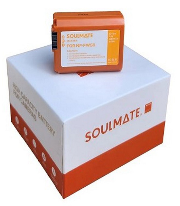 باتری دوربین سونی سولمیت مدل Soulmate NP-FW50 1080mAh به همراه کابل Type-C