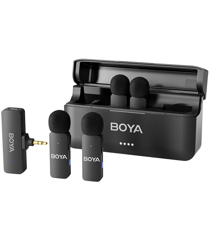 میکروفون بی‌سیم چهار‌کاربره بویا مدل BOYA BY-V4 3.5mm jack
