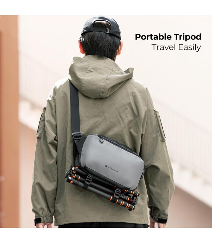 کیف کمری کی‌ اند اف مدل K&F 13-157 waist bag | رنگ نقره‌ای