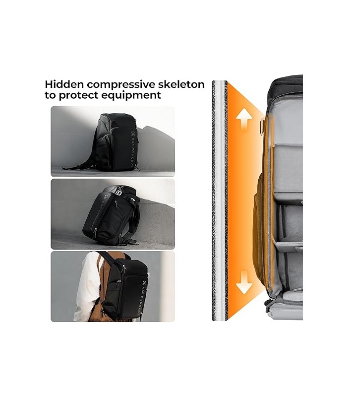 کوله پشتی دوربین کی اند اف مدل K&F13.128V2 Camera Backpack