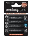 پک چهار عددی باتری قلمی قابل شارژ پاناسونیک مدل Panasonic Eneloop Pro AA 2500mAh