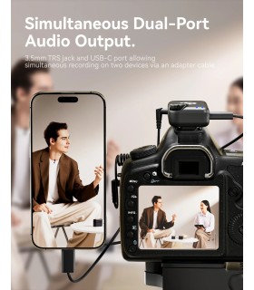 میکروفون یقه‌ای بی‌سیم هالی‌لند مدل Hollyland LARK M2S Combo