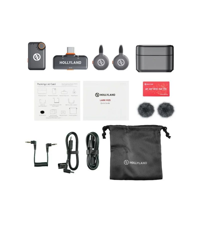 میکروفون یقه‌ای بی‌سیم هالی‌لند مدل Hollyland LARK M2S Combo
