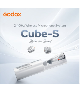 میکروفون بی‌سیم گودوکس مدل Godox Cube-S Kit 2 USB-C Connector | رنگ سفید
