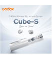 میکروفون بی‌سیم گودوکس مدل Godox Cube-S Kit 2 USB-C Connector | رنگ سفید