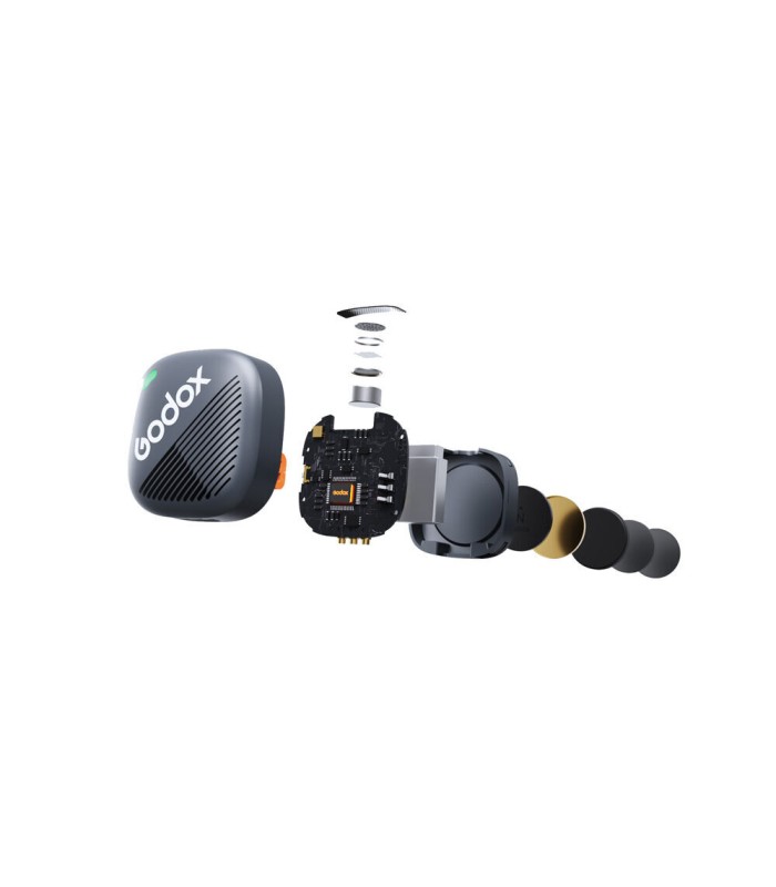 میکروفون بی‌سیم گودوکس مدل Godox Cube-S Kit 2 USB-C Connector | رنگ مشکی