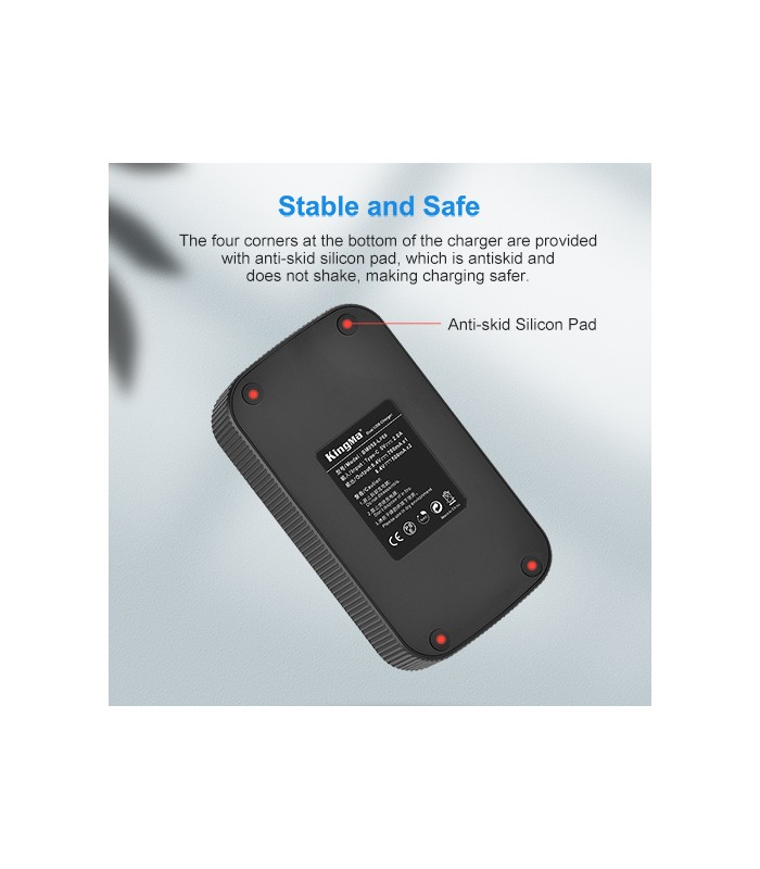 شارژر دوبل باتری کینگما مدل KingMa LP-E6 Battery Dual Charger for Canon