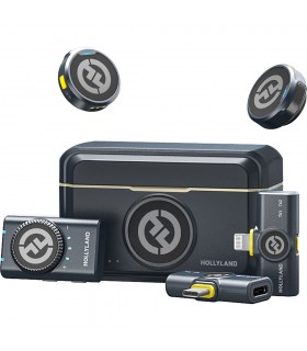 میکروفون بی‌سیم هالی‌لند پک کمبو مدل Hollyland LARK M2 DUO Combo | رنگ مشکی ( یک سال گارانتی شرکتی )