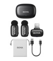 میکروفون بی‌سیم دوکاربره بویا مدل BOYA mini Lightning