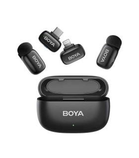 میکروفون بی‌سیم دوکاربره بویا پک کمبو مدل BOYA mini combo