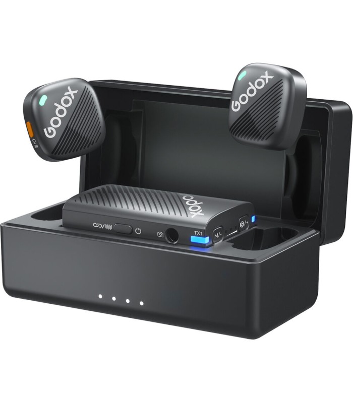 میکروفون بی‌سیم گودکس مدل Godox Cube-C Kit 2 USB-C Connector | رنگ مشکی