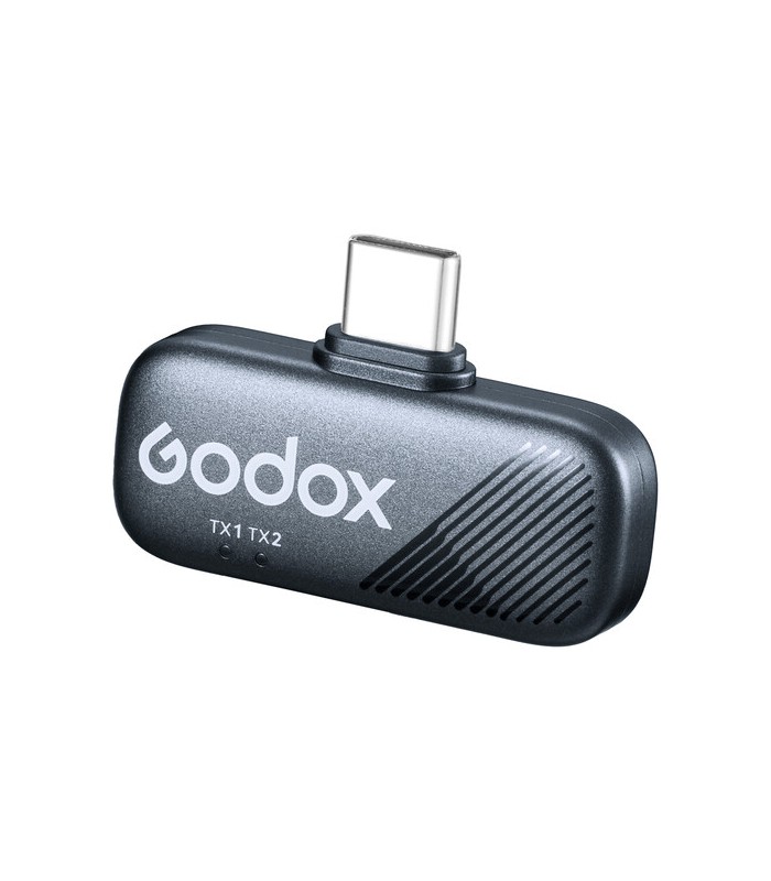 میکروفون بی‌سیم گودکس مدل Godox Cube-C Kit 2 USB-C Connector | رنگ مشکی