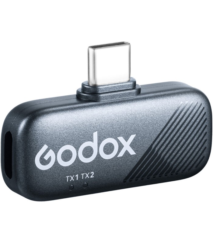 میکروفون بی‌سیم گودکس مدل Godox Cube-C Kit 2 USB-C Connector | رنگ مشکی