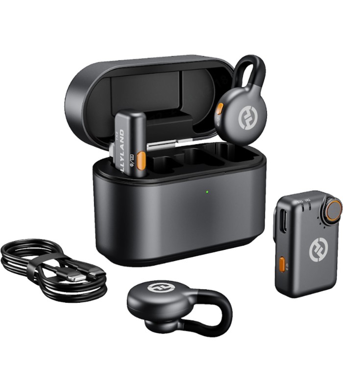 میکروفون یقه‌ای بی‌سیم هالی‌لند مدل Hollyland LARK M2S Combo (یک سال گارانتی شرکتی)